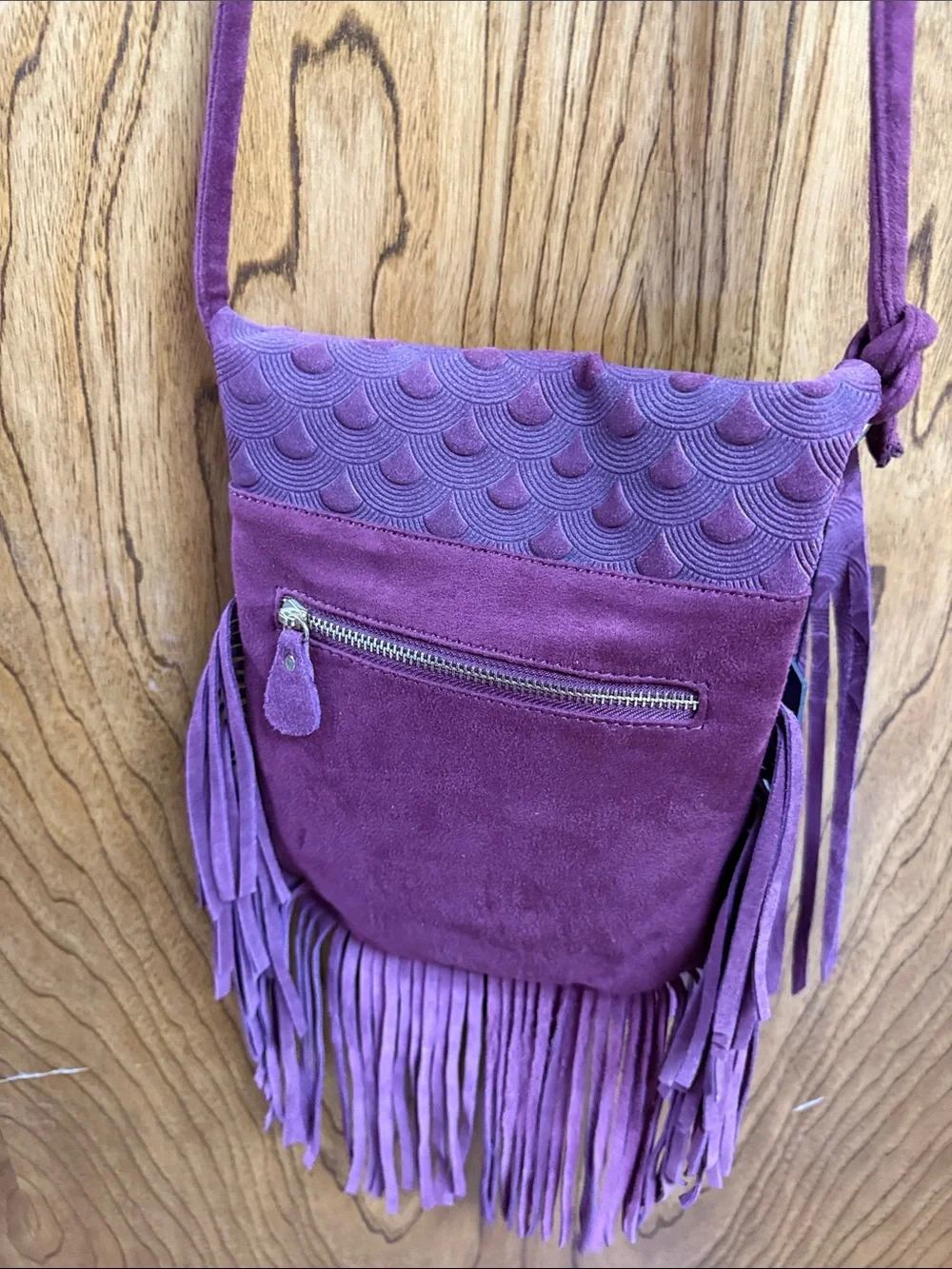 Street Level fringed bag. NWT